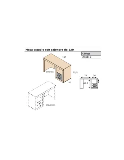 CABEZAL DUETO + MESITAS JORDAN
