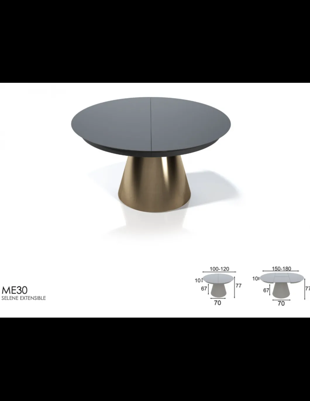 MESA COMEDOR EXTENSIBLE SELENE FRANCO FURNITURE