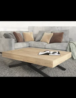 MESA DE CENTRO CONVERTIBLE A COMEDOR