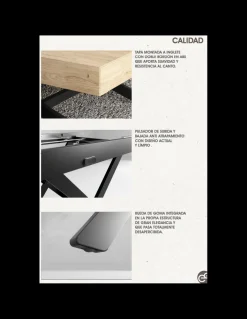 MESA DE CENTRO CONVERTIBLE A COMEDOR