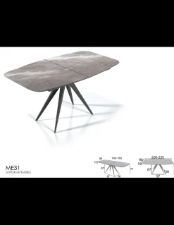 MESA DE COMEDOR EXTENSIBLE JUPITER FRANCO FURNITURE