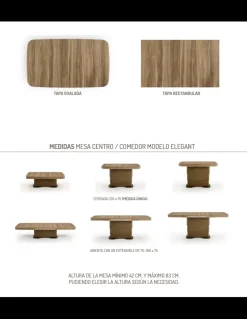 MESA ELEVABLE CENTRO EXTENSIBLE ELEGANT