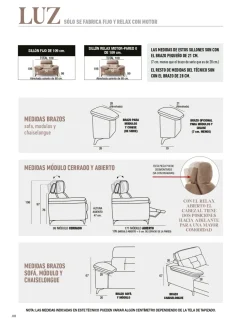 Sofa Luz Top Tapizados Novo Relax